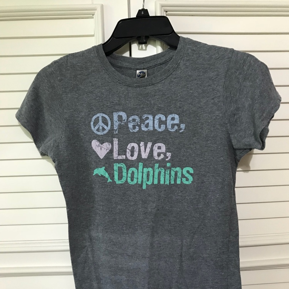 Peace Love Dolphins T-shirt